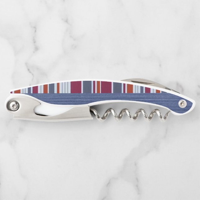 Corkscrew Bottle Opener Stripe (Front)