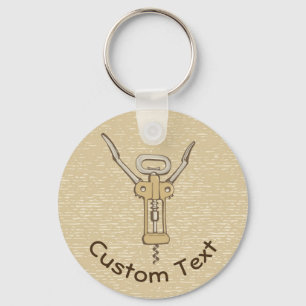 Corkscrew Keychain