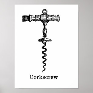 Corkscrew Print