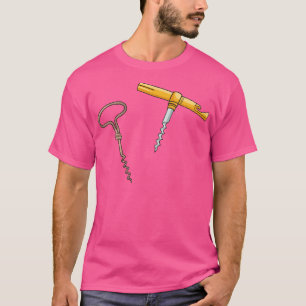Corkscrew Wine Bottle Opener T-Shirt