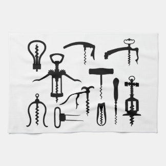 Corkscrews Tea Towel