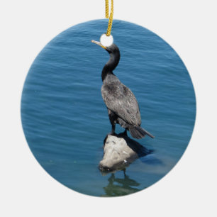 Cormorant Ceramic Tree Decoration