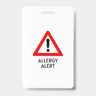 Corn Allergy Alert ID Badge