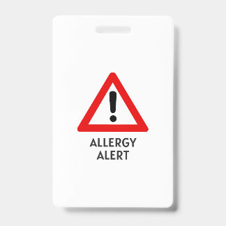 Corn Allergy Alert ID Badge