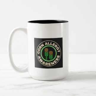 Corn Allergy Awareness Two-Tone Coffee Mug