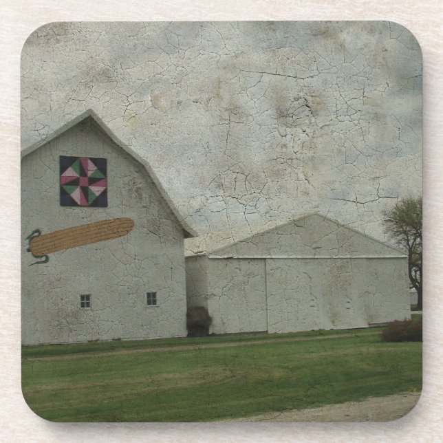 Corn Barn Crackle Coaster (Front)