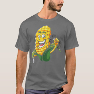 Corn, Bodybuilding Fitness Gym Gear Workout Vegan  T-Shirt