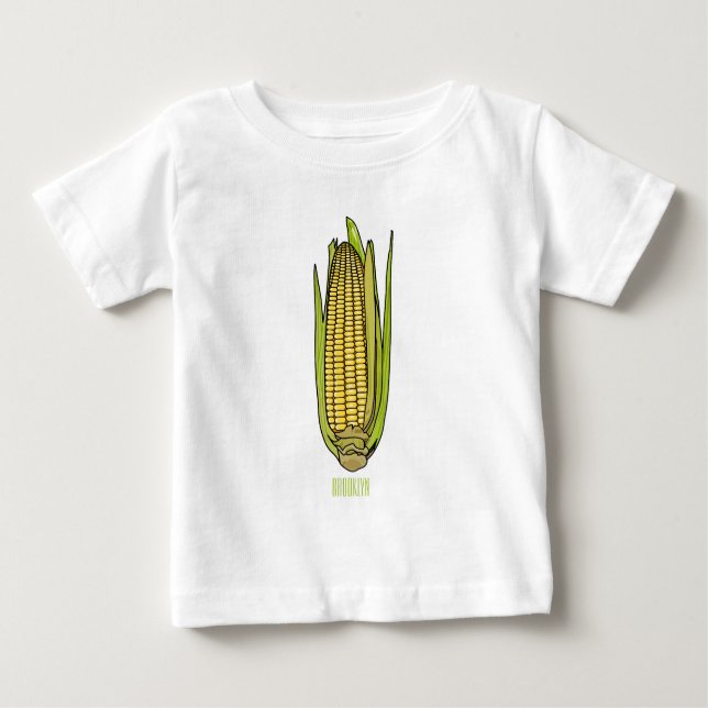 Corn cartoon illustration  baby T-Shirt (Front)
