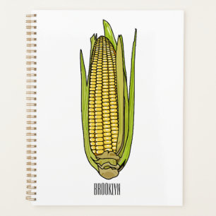 Corn cartoon illustration  planner