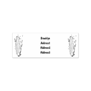 Corn cartoon illustration rubber stamp