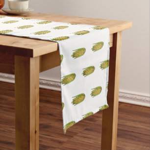Corn cartoon illustration short table runner