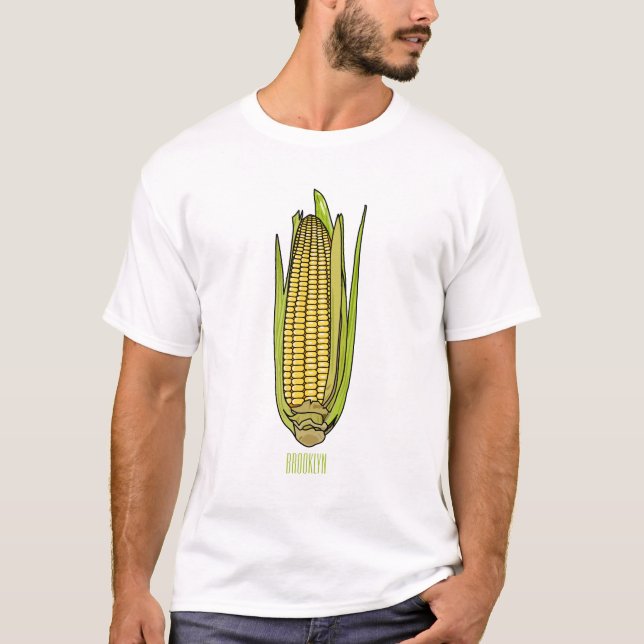 Corn cartoon illustration  T-Shirt (Front)