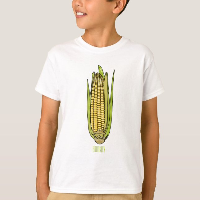 Corn cartoon illustration  T-Shirt (Front)