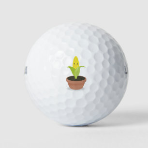 Corn Character Golf Balls