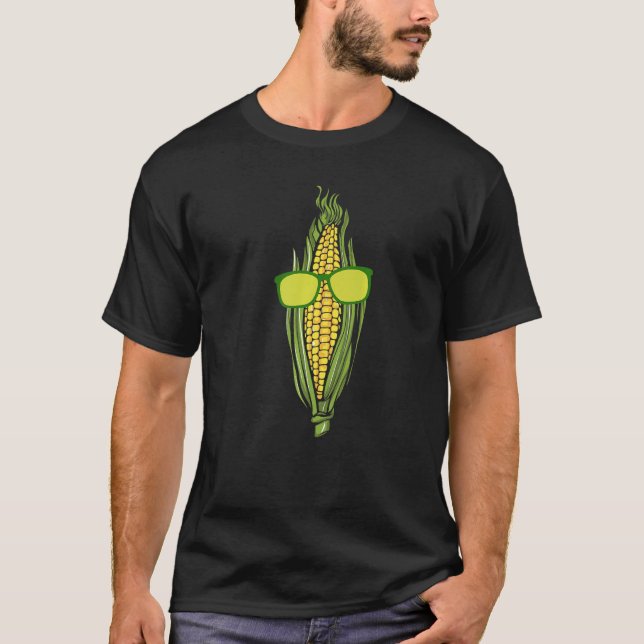 Corn Chopping Farmer Agriculture T-Shirt (Front)