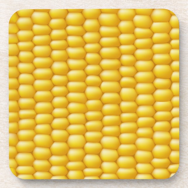 Corn Cob Background Coaster (Front)