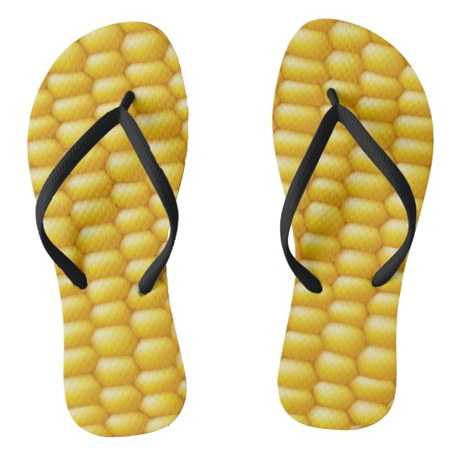 Corn Cob Background Jandals (Footbed)