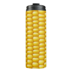 Corn Cob Background Thermal Tumbler