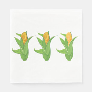 Corn Cobs Paper Napkins