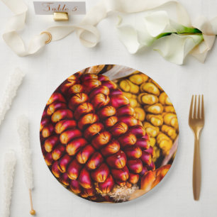Corn cobs paper plate