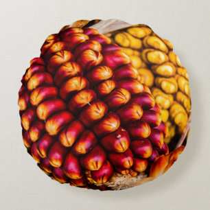 Corn cobs round cushion