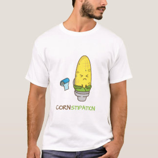 Corn Constipation in the Toilet Punny Humour T-Shirt
