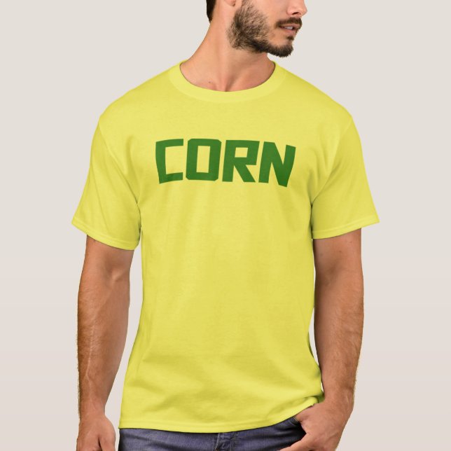 Corn Costume Funny Halloween Party Kids Women Men T-Shirt (Front)