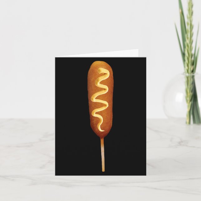 Corn Dog Lover Halloween Costume Card (Front)