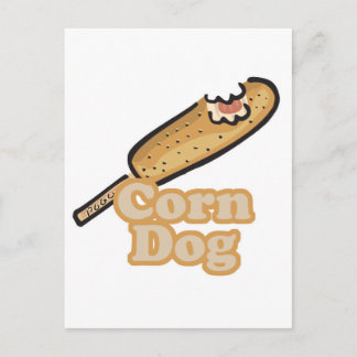 corn dog postcard