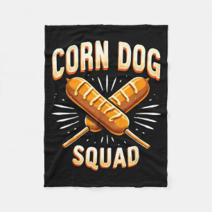 Corn Dog Squad Halloween Fleece Blanket