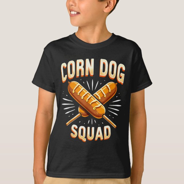Corn Dog Squad Halloween T-Shirt (Front)