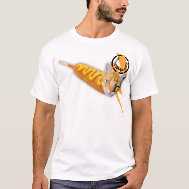 corn dog the cat T Shirt (Front)
