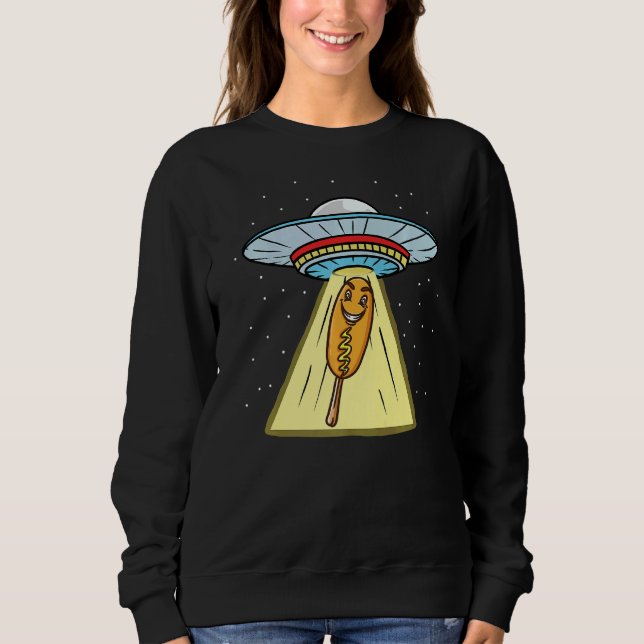 Corn Dog Ufo Abduction Sweatshirt (Front)