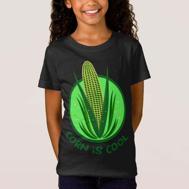 Corn Farm Maize Plant Grain Vegetable T-Shirt (Front)