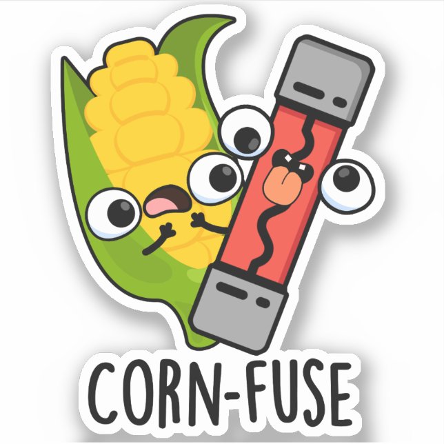 Corn-fuse Funny Confused Pun  (Front)
