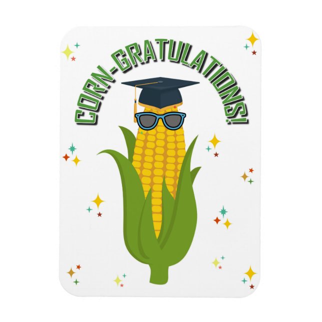 CORN-GRATULATIONS! Flexible Photo Magnet (Vertical)