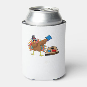 Corn Hole Thanksgiving Dabbing Turkey Cornhole Tos Can Cooler