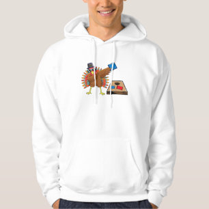 Corn Hole Thanksgiving Dabbing Turkey Cornhole Tos Hoodie