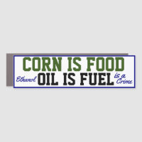 Corn is food   Oil is Fuel