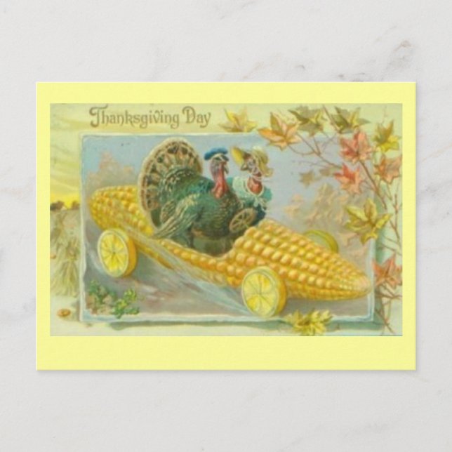 Corn Mobile Thanksgiving Day Card (Front)