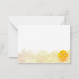  Corn Muffin Cute Drawing Blank Watercolor Card