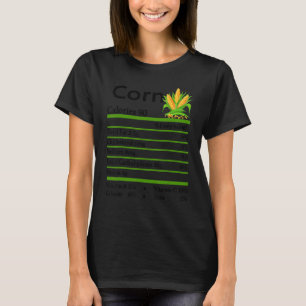 Corn Nutrition Thanksgiving Costume Food Facts Mat T-Shirt