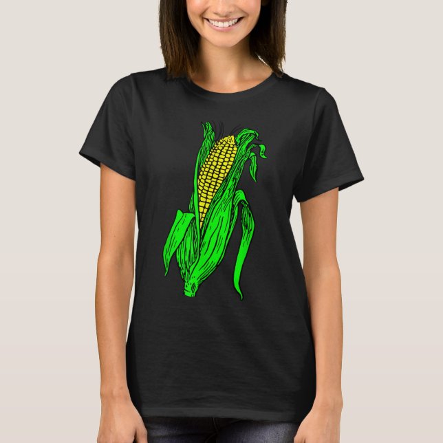 Corn on the Cob Garden Vegetable T-Shirt (Front)