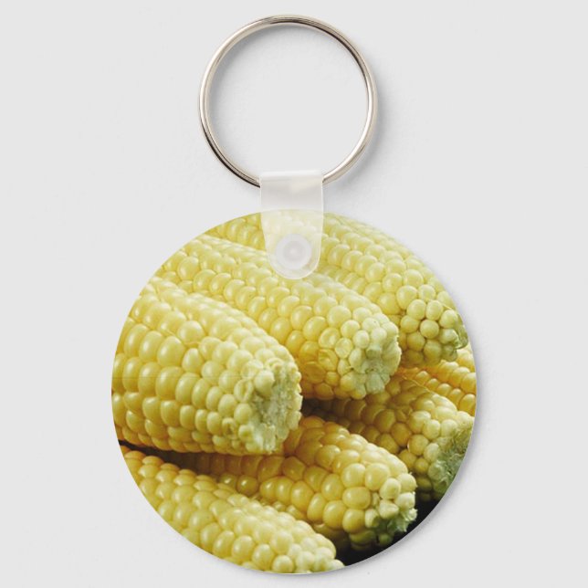Corn on the Cob Key Ring (Front)