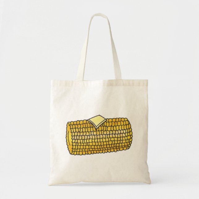 Corn on the Cob w/ Butter Pat Picnic Tote (Front)