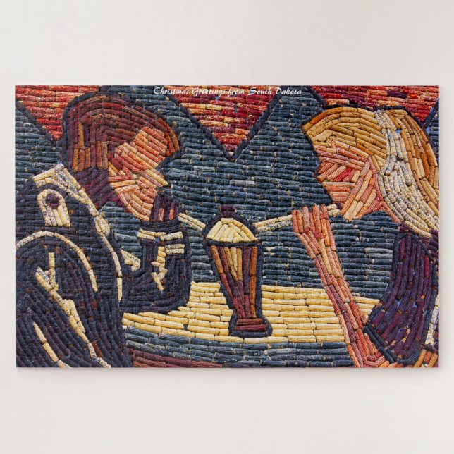 Corn Palace South Dakota. Christmas Greetings Jigsaw Puzzle (Horizontal)