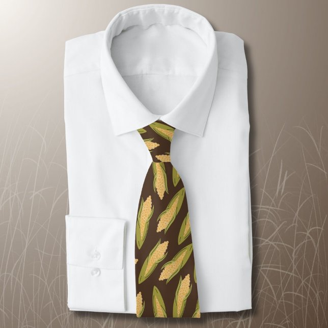 Corn pattern on brown Farmer Tie (Creator Uploaded)