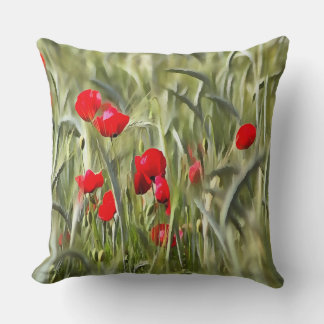 Corn Poppies Cushion