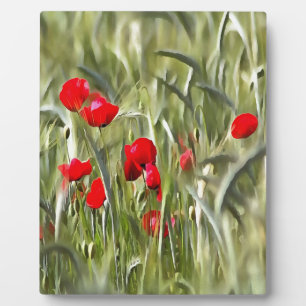 Corn Poppies Plaque