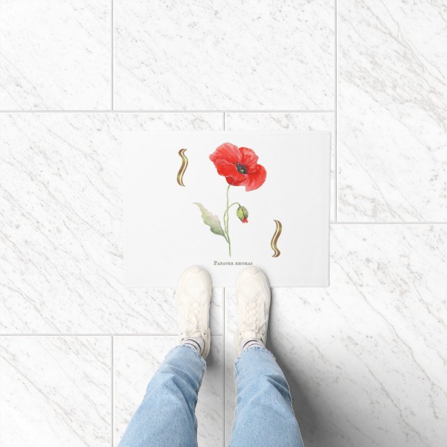 Corn poppy doormat (Indoor)